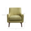 Madison Park Oxford Solid Wood Polyester Accent Chair - Green/Espresso