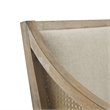 Martha Stewart Isla Solid Wood and Polyester Accent Chair in Natural