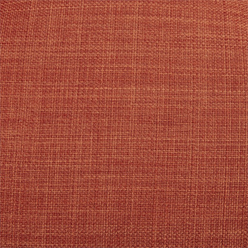 INK+IVY Newport Solid Wood and Polyester Lounge Accent Chair in Orange