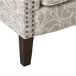 Madison Park Brooke Solid Wood and Fabric Tight Back Club Chair in Natural