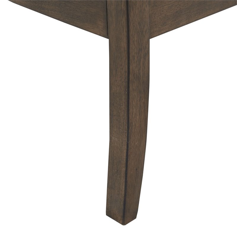 Madison Park Diedra Solid Wood and Polyester Accent Chair in Tan/Espresso