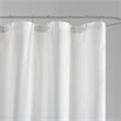 Madison Park Ara Polyester Ombre Printed Seersucker Shower Curtain in Gray