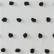 Madison Park Sophie Polyester Clip Shower Curtain in Black/White