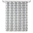 Madison Park Sophie Polyester Clip Shower Curtain in Black/White