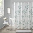 Madison Park Cecily Rayon Polyester Printed Shower Curtain in Seafoam Green