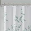 Madison Park Cecily Rayon Polyester Printed Shower Curtain in Seafoam Green