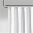 Madison Park Metro Polyester Woven Clipped Solid Shower Curtain in White