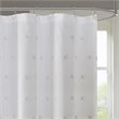 Madison Park Sophie Polyester Clip Shower Curtain in Blush Pink/White