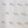 Madison Park Sophie Polyester Clip Shower Curtain in Blush Pink/White