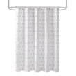 Madison Park Sophie Polyester Clip Shower Curtain in Blush Pink/White