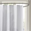 Madison Park Norah Cotton Percale Shower Curtain in Gray Finish