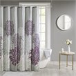 Madison Park Essentials Maible Polyester Print Floral Shower Curtain in Purple