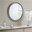 Madison Park Signature Marlowe Glass and Metal Wall Decor Mirror in Silver