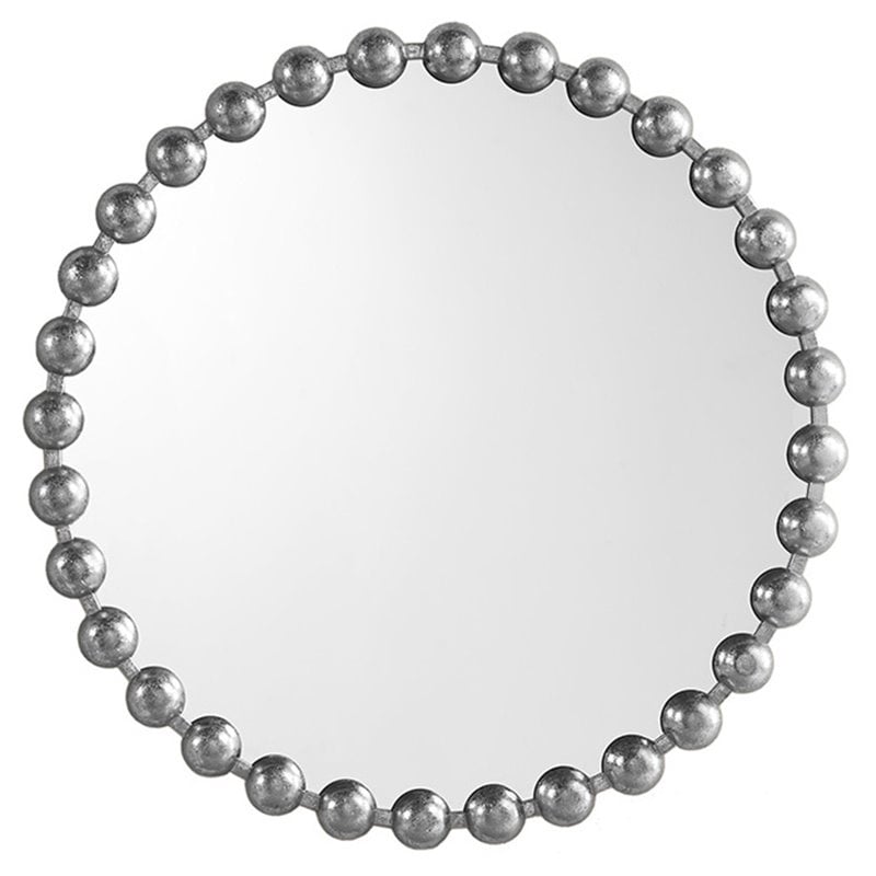 Madison Park Signature Marlowe Glass and Metal Wall Decor Mirror in Silver
