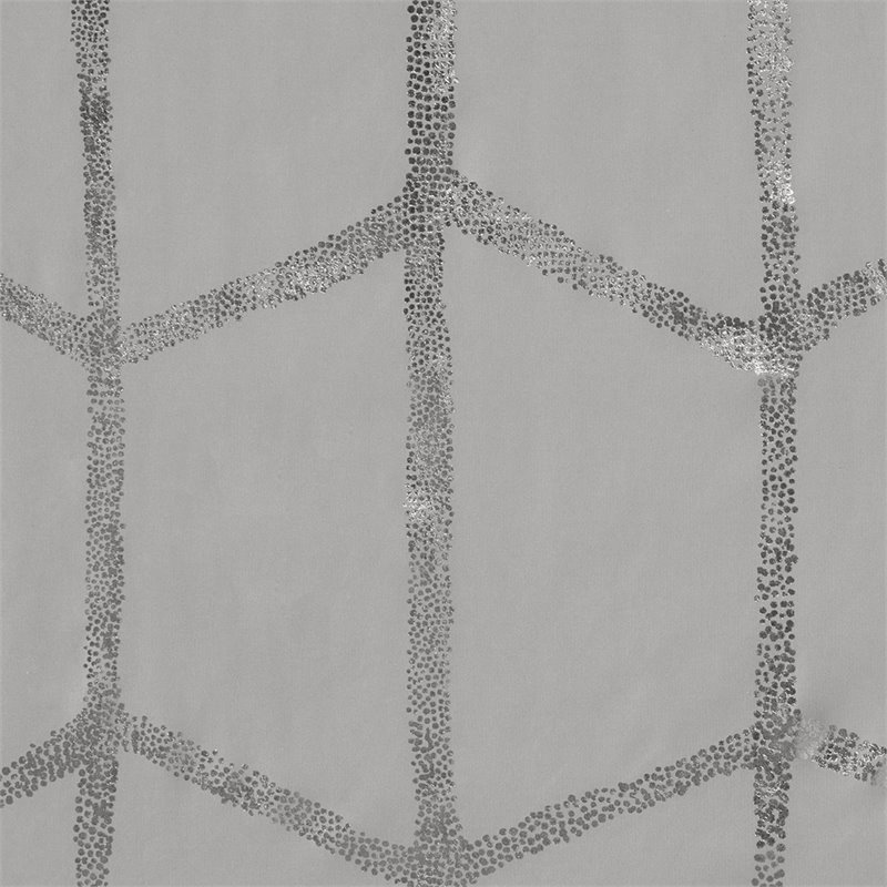Intelligent Design Raina Polyester Microfiber Shower Curtain in Gray/Silver
