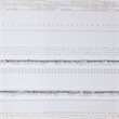 INK+IVY Nea Cotton Printed Shower Curtain with Trims in Off White/Gray