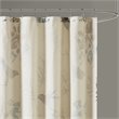 Madison Park Quincy Cotton Printed Shower Curtain in Khaki Brown
