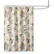 Madison Park Quincy Cotton Printed Shower Curtain in Khaki Brown