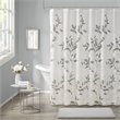 Madison Park Cecily Rayon Polyester Printed Burnout Shower Curtain in Gray