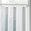 Madison Park Norah Cotton Printed Shower Curtain in Aqua Blue