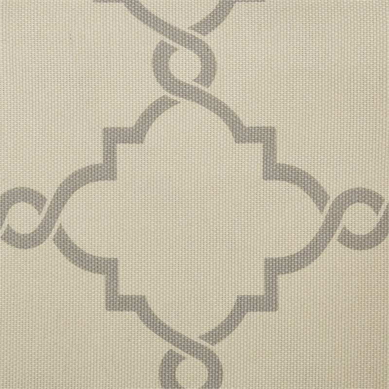 Madison Park Saratoga Polyester Fabric Geometric Fretwork Panel in Beige