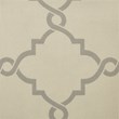 Madison Park Saratoga Polyester Fabric Geometric Fretwork Panel in Beige