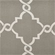 Madison Park Saratoga Polyester Fabric Geometric Fretwork Panel in Gray