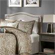 Madison Park Nadine Polyester Fabric and Metal Queen Size Headboard in Black/Cream