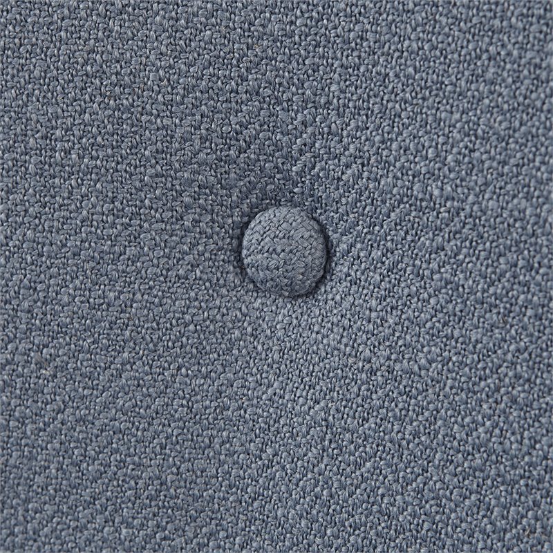 Madison Park Adele Solid Wood and Polyester Fabric Swivel Chair in Blue