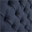 Madison Park Amelia Wood and Polyester Fabric Queen Headboard in Navy