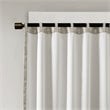 SunSmart Cassius Polyester Fabric Window Panel with BO Lining in Silver/Gray