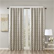 SunSmart Cassius Polyester Fabric Window Panel with BO Lining in Silver/Gray