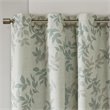 SunSmart Julie Polyester Fabric Botanical Blackout Window Panel in Ivory/Blue