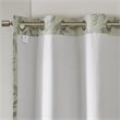 SunSmart Julie Polyester Fabric Botanical Blackout Window Panel in Ivory/Blue