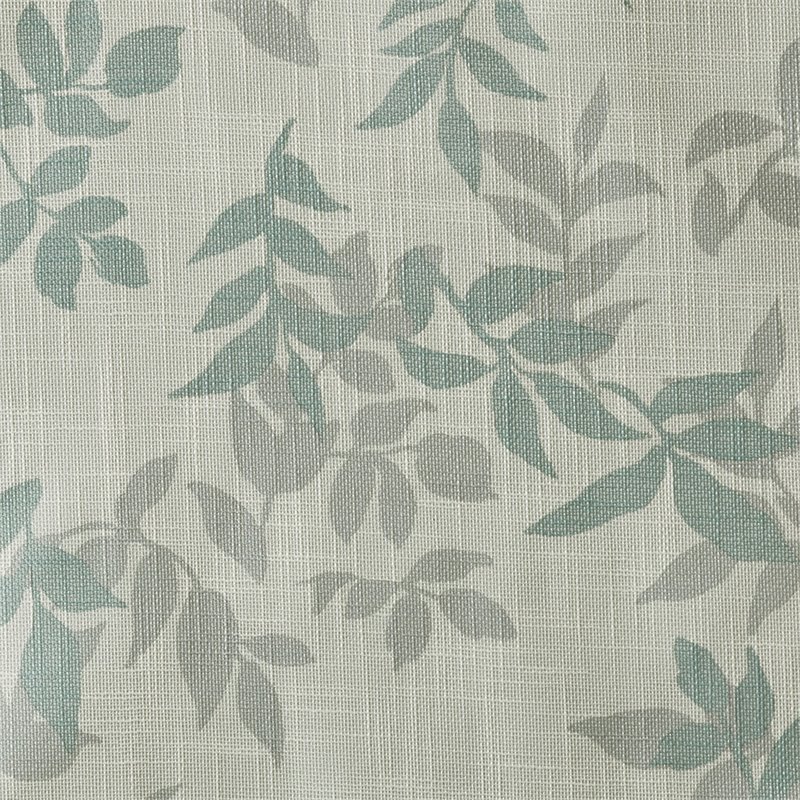 SunSmart Julie Polyester Fabric Botanical Blackout Window Panel in Ivory/Blue