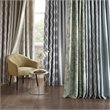 SunSmart Julie Polyester Fabric Botanical Blackout Window Panel in Ivory/Blue