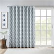 SunSmart Blakesly Modern Polyester Fabric Blackout Window Panel in Aqua Blue