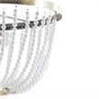 Hampton Hill Melrose Modern Metal Chandelier in Antique Brass/White