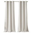 SunSmart Como Polyester Fabric Total Blackout Window Panel Pair in Ivory