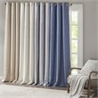 SunSmart Como Polyester Fabric Total Blackout Window Panel Pair in Taupe Beige