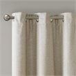 SunSmart Como Polyester Fabric Total Blackout Window Panel Pair in Taupe Beige