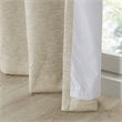 SunSmart Como Polyester Fabric Total Blackout Window Panel Pair in Taupe Beige