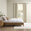 SunSmart Como Polyester Fabric Total Blackout Window Panel Pair in Taupe Beige