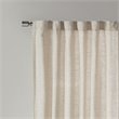 Madison Park Beals Polyester Rod Pocket Panel with Fleece Lining in Natural