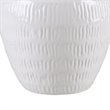 Hampton Hill Celine Modern Ceramic and Fabric Table Lamp in White