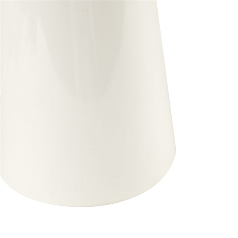 INK+IVY Tristan Modern Ceramic and Wood Table Lamp in White/Cream