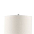 INK+IVY Tristan Modern Ceramic and Wood Table Lamp in White/Cream