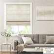 Madison Park Como Faux Silk Room Darkening Cordless Roman Shade in Ivory