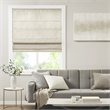 Madison Park Como Faux Silk Room Darkening Cordless Roman Shade in Ivory