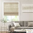 Madison Park Como Faux Silk Room Darkening Cordless Roman Shade in Taupe Beige